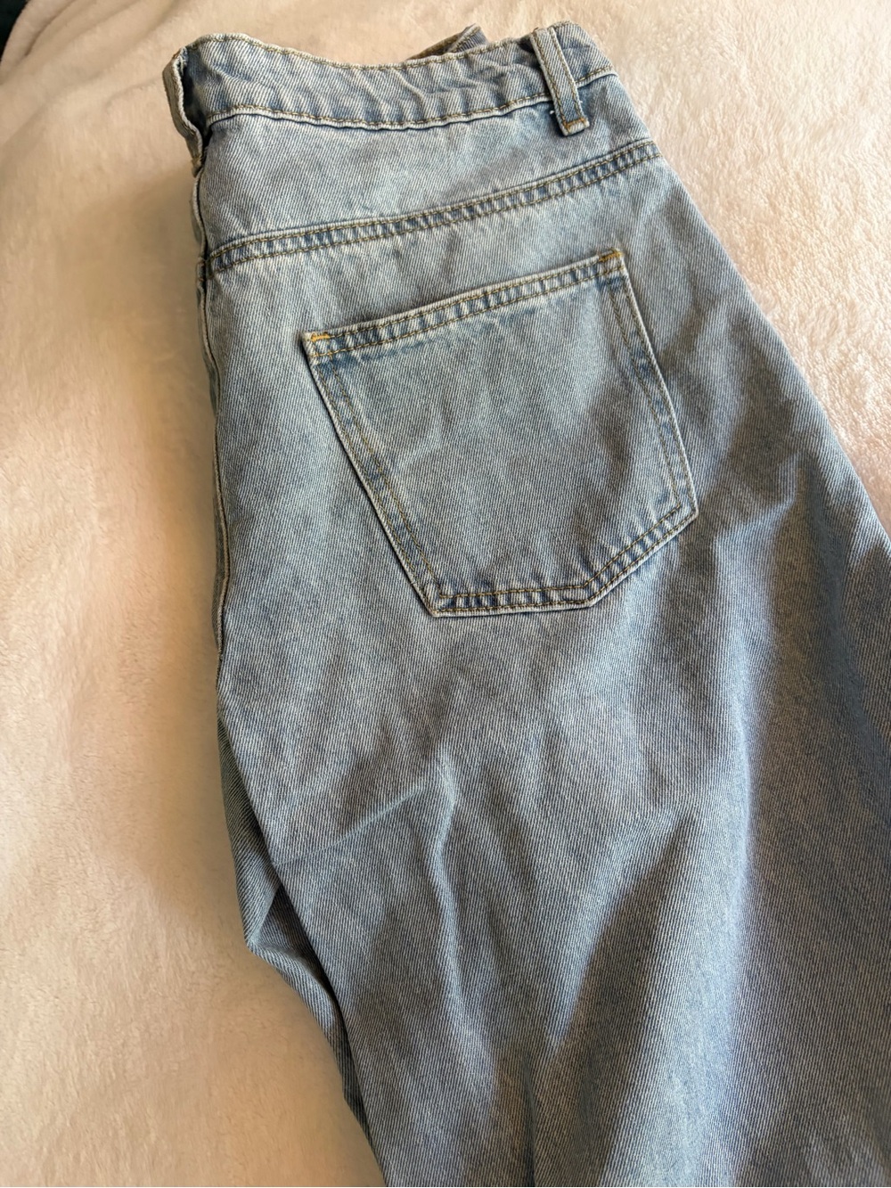 Edikted Light Blue Straight Leg Jeans